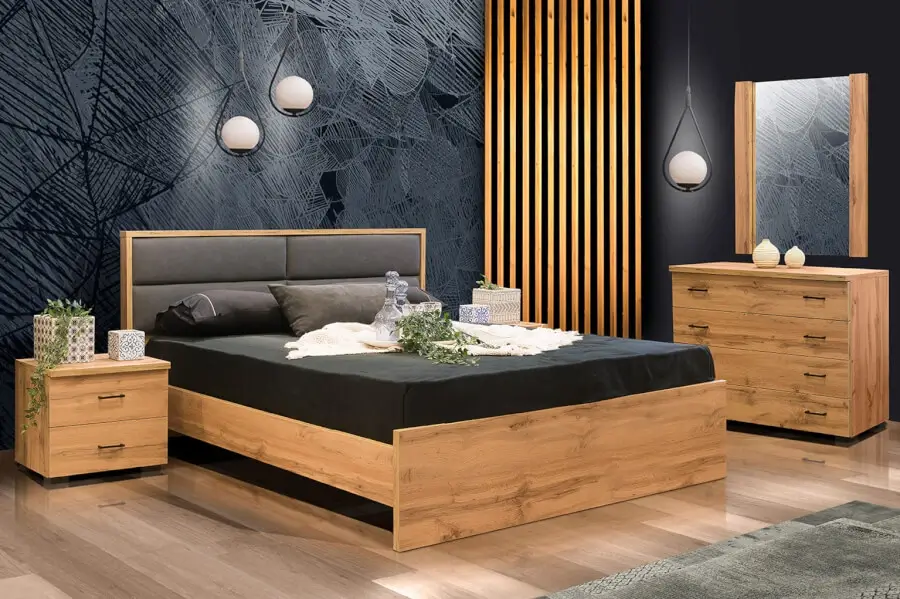 Ξύλινη Κρεβατοκάμαρα Daphne